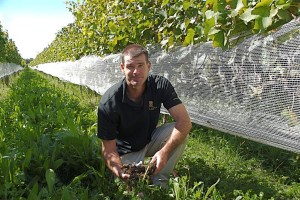 Jonathan (Jono) Hamlet of the Joseph Solar Vineyard (Manager and Viticulturist) 