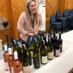 Alison Downs presenting wine from Saint Clair Family Estate