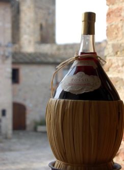 Fiasco – Italian bottle contained in a straw basket